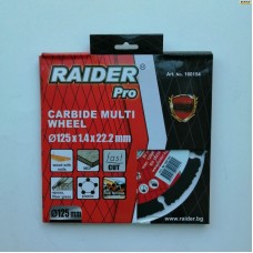 RAIDER Disc taiere multi-suprafata 125x22.2 mm..